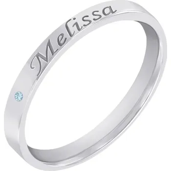 Prsten Zlatý prsten s gravírem a drahokamem dle vaší volby Bellamy