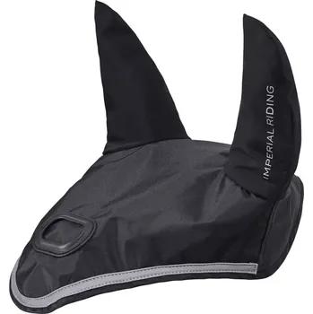 Koňská maska proti hmyzu Čabraka s blikačkou IRH Luminous AW 25/26, černá, vel. Full