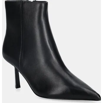 Dámské kozačky Kožené kotníkové boty Steve Madden Sabine dámské, černá barva, na podpatku, 11003279 11003279.017 99X, EUR 40