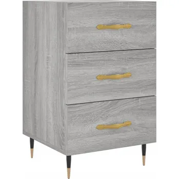 Noční stolek Noční stolek z dřevotřísky 40x40x66 cm šedý dub sonoma