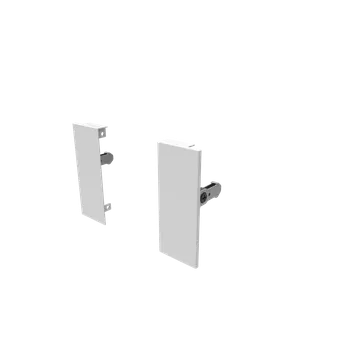 Nábytkové kování Cemux H Box SLIM držák čelního panelu H84 mm bílý