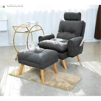 Křeslo ShopJK UŠÁK POLOHOVATELNÉ KŘESLO S PODNOŽKOU S1380 TMAVĚ ŠEDÉ