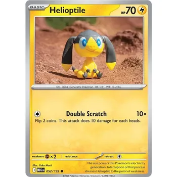 Sběratelská karetní hra Helioptile 052/132 - Mega Evolution Typ karty: Non-Holo