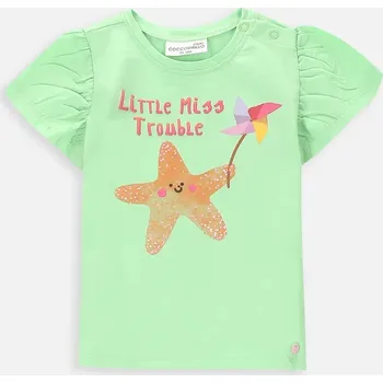 Dívčí tričko Dívčí Tričko 74 Zelené Triko pro Holčičku Coccodrillo WC4
