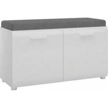 Botník Botník s sedátkem Meble Wójcik 95,9 x 51 x 39 cm bílý