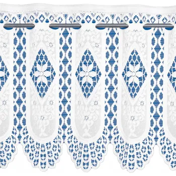 Záclona Vitrážová Záclona 30cm Vitrážová Záclona Žakárová záclona Krátká Záclona Kuchyňská Vitrážová Záclona