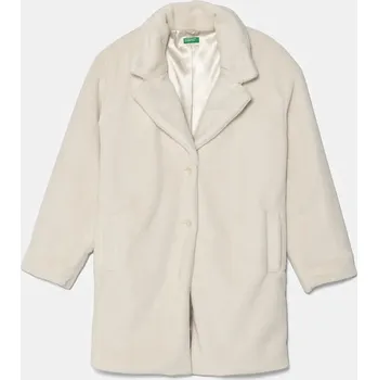 Dámský kabát Dětský kabát United Colors of Benetton béžová barva, 2ZWKCN05S 2ZWKCN05S.G.Seasonal 01X, vel. 130