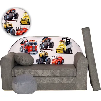 Pohovka Pohovka Tuppi SWM 98 x 168 cm, velur, vícebarevná