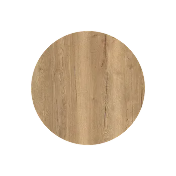 Jednací stůl Dub Halifax přírodní, průměr 80 cm, tloušťka 18.6 mm