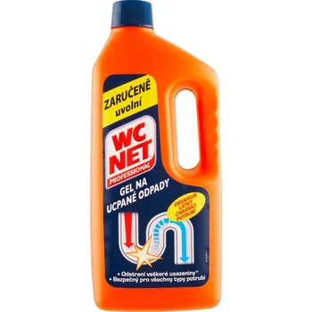 WC čistič WC NET gel na ucpané odpady 1000 ml