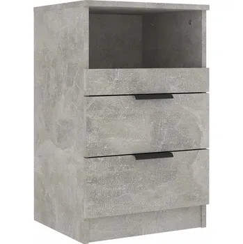 Noční stolek Noční stolek dřevěný 40x36x65 cm šedý betonu