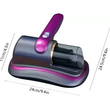 Vysavač VERK Bezsáčkový ruční vysavač na roztoče s protialergickým filtrem a UV světlem fialový