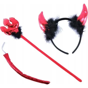 Karnevalový kostým ČELENKA KOSTÝM ĎÁBEL HALLOWEEN