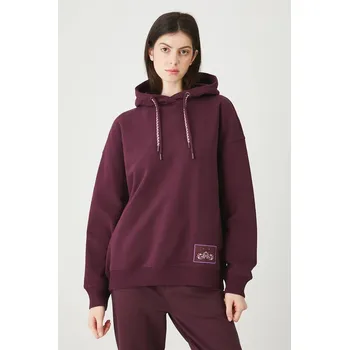 Dámská mikina Mikina Medicine dámská, vínová barva, s kapucí, s aplikací RW25.BLD011 93X, vel. XL