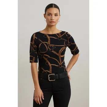 Tričko Lauren Ralph Lauren dámské, černá barva, 200971107 99X, vel. S