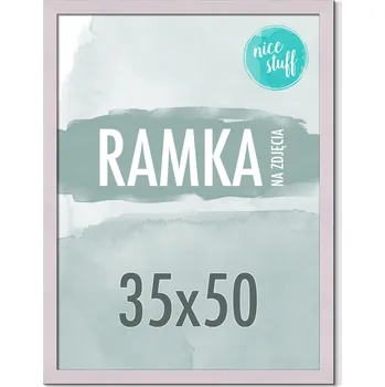 Obraz RÁMEČEK NA FOTKY 35x50 B3 RÁMY NA FOTOGRAFIE FOTO 50x35 MDF PUDROVĚ FIALOVÝ