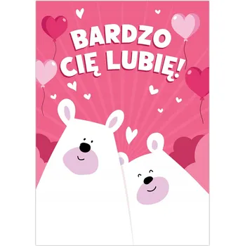 Obraz VALENTÝNSKÉ PŘÁNÍČKO POŠTA - MÁM TĚ MOC RÁD/A, SLADKÉ MEDVÍDCI (A6) - LearnHow