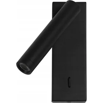 Nástěnné svítidlo Nástěnné svítidlo Italux černé s integrovaným LED zdrojem 2,5 W