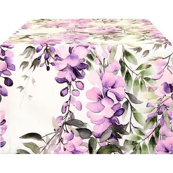 ubrus Běžec na stůl 40x100 Odolný proti skvrnám Běžec Květiny Wisteria 10664