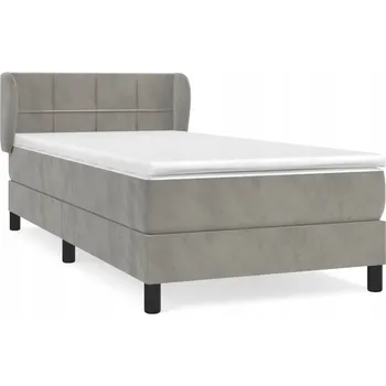 Postel Čalouněná jednolůžková postel Zakito Home 90x200, odstíny šedé