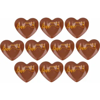 Čokoláda Cake Masters Srdíčka z mléčné čokolády Made With Love 10ks