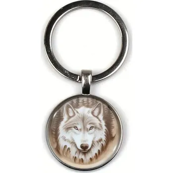 Přívěšek na klíče vlk