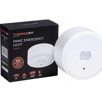 Nouzové osvětlení LED nouzové svítidlo evakuační 3H 5W 6000K 50lm 30m IP65 THORGEON