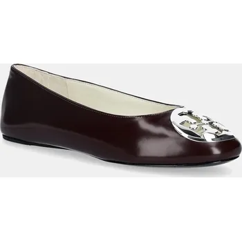 Dámské baleríny Kožené baleríny Tory Burch Reva Ballet vínová barva, 178957.600 93X, EUR 37
