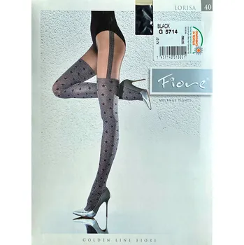 Dámské punčochy Punčocháče LORISA FIORE 40 DEN R3 ČERNÉ