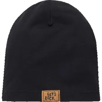 Kojenecká čepice PINOKIO Čepice beanie Let´s Rock ČERNÁ - 86/92