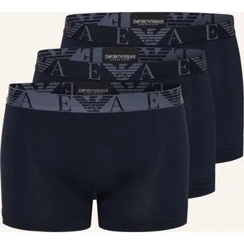 Boxerky Emporio Armani Pánské Boxerky, 3 Kusy V Balení, tmavě modrá, 48