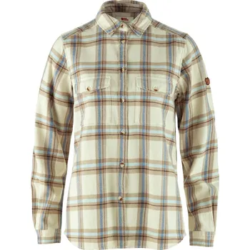 Dámská košile dámské košile s dlouhým rukávem FJÄLLRÄVEN Övik Heavy Flannel Shirt W Chalk White-Fossil - XL