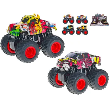 autíčko MikroTrading Monster truck 12cm na setrvačník 6druhů