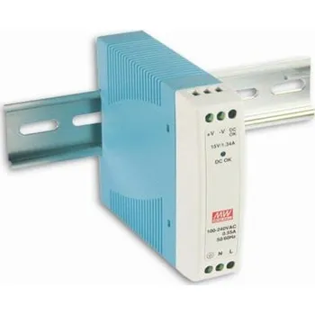 modulární přístroj a rozvaděč Mean Well MDR-10-15 Napájecí spínaný zdroj na DIN