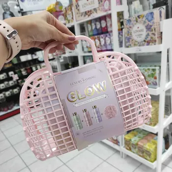 Kosmetická sada Grace Cole Sweet Orange & Ylang Ylang, dárkový set v košíku SOY2513008