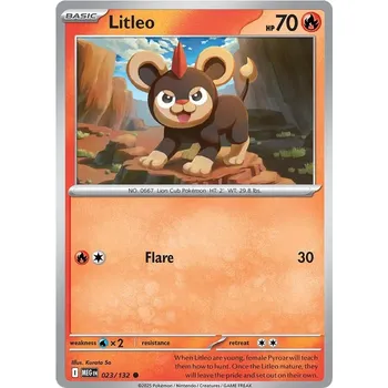 Sběratelská karetní hra Litleo 023/132 - Mega Evolution Typ karty: Non-Holo