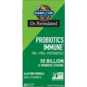 Zdraví Dr. Formulated Probiotics Immune 50 miliard - 30 kapslí (Vyvážená probiotická směs)