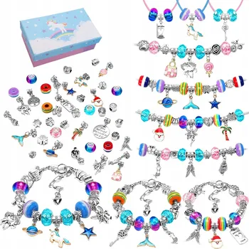 kreativní sada Sada korálků pro výrobu náramků / šperků pro děti