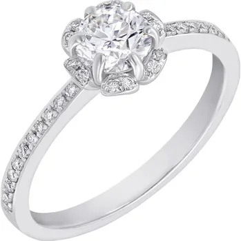 Prsten Diamantový květ v zásnubním prstenu Katalin