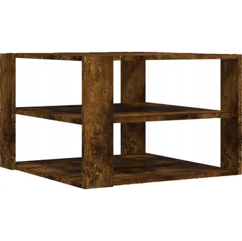 Konferenční stolek Konferenční stolek dřevěný se 3 policemi 59,5x59,5 cm kouřový dub