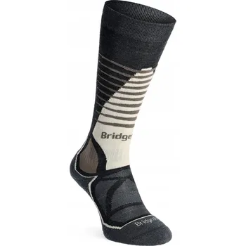 Pánské ponožky Lyžařské Ponožky Bridgedale Ski Mid Merino Pattern - graphite/bungee 48