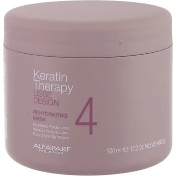 Vlasová regenerace Alfaparf Milano Keratin Therapy Lisse Design Rehydrating Mask - Hydratační maska na vlasy 500 ml