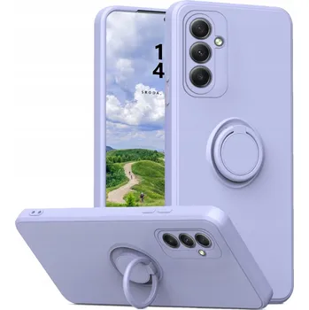 Pouzdro na mobilní telefon Zadní Kryt RCBR pro Samsung Galaxy A54 5G SILICON RING CASE fialový