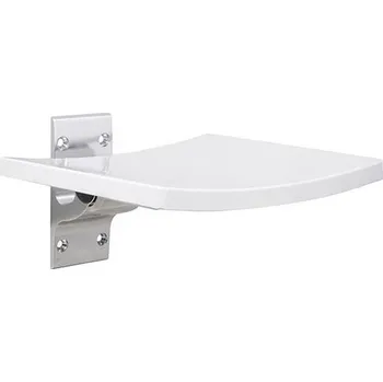 Koupelnové sedátko Sprchové sedátko 38x45 cm stříbrná/bílá