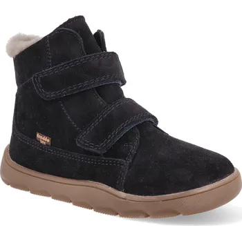 Dívčí zimní obuv Barefoot dětské zimní boty Froddo - Zeru Tex Furry Dark blue tmavě modré Velikost: 23