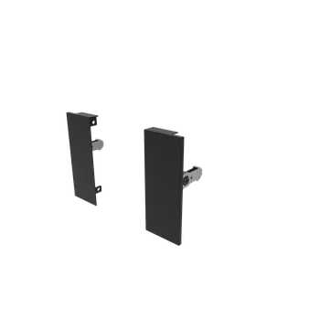 Nábytkové kování Cemux H Box SLIM držák čelního panelu H84 mm černý