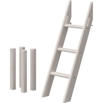 Žebřík Žebřík šikmý a nohy pro zvýšená lůžka Flexa Classic Barevná úprava: Průhledná bílá