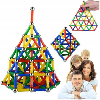ostatní stavebnice STAVEBNICE STAVEBNICE, EDUKAČNÍ, 206 dílů MAGNETIC STICKS