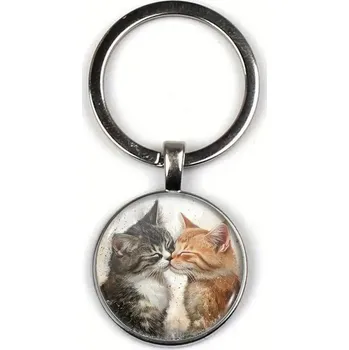 Přívěsek na klíče s kočkou