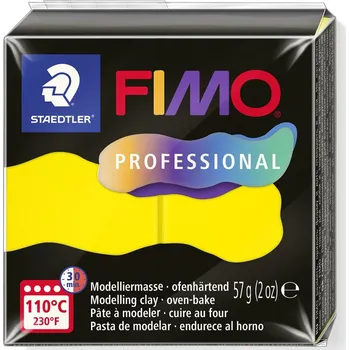 Modelovací hmota modelovací hmota FIMO Professional balení 57g . Barva 100 ŽLUTÁ (Yellow).